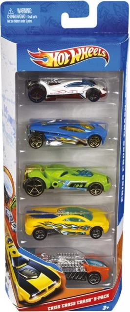 Hot Wheels Sammlung mit fünf Spielzeugautos