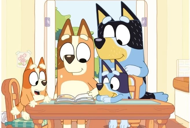 Beliebtes Motiv aus der Serie Bluey
