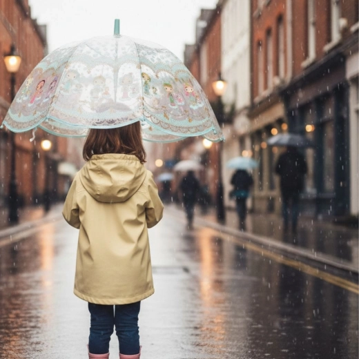Transparenter Kinder-Regenschirm Tinyly von DJECO