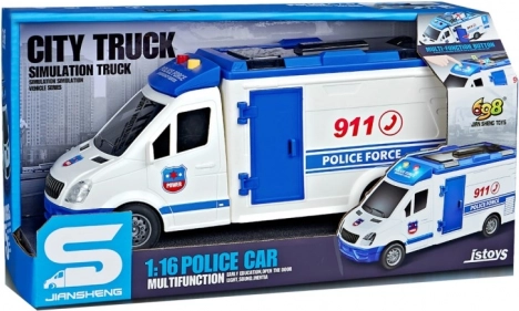 Polizeiauto mit Schwungrad 1:16