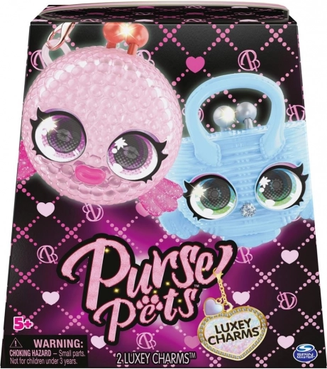 Purse Pets Taschenanhänger 2‑Pack – luxuriöse Tier‑Charms mit beweglichen Augen