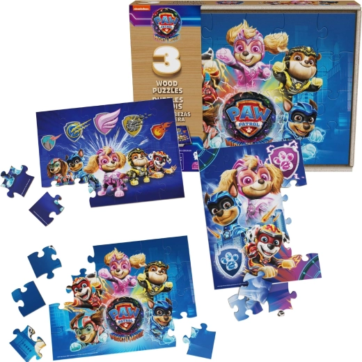 Holzpuzzle PAW PATROL The Mighty Movie – 3 Sets