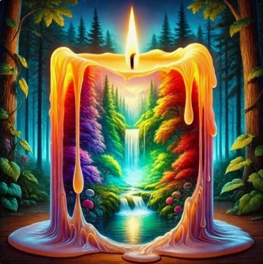 Norimpex Malen nach Zahlen – Kerzen 40 × 50 cm