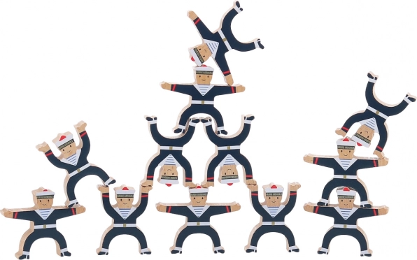 Holzstapel-Figuren Matrosen