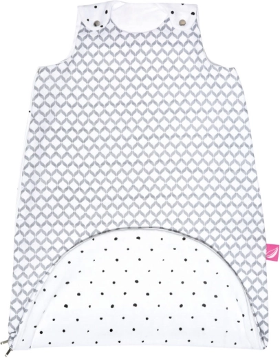 Baby-Schlafsack 2-in-1 MOTHERHOOD Zip‑a‑Round Grey Classics, 0,5 TOG, 3–18 Monate