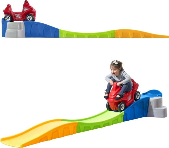 Step2 Achterbahn mit rotem Fahrfahrzeug
