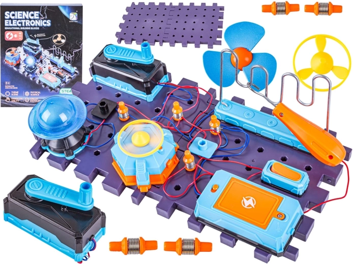 Pädagogisches Experimentier-Set mit elektronischen Schaltungen für Kinder