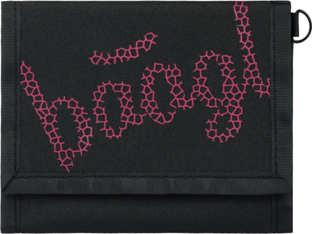 BAAGL Brieftasche in schwarzer Farbe mit roter Stickerei
