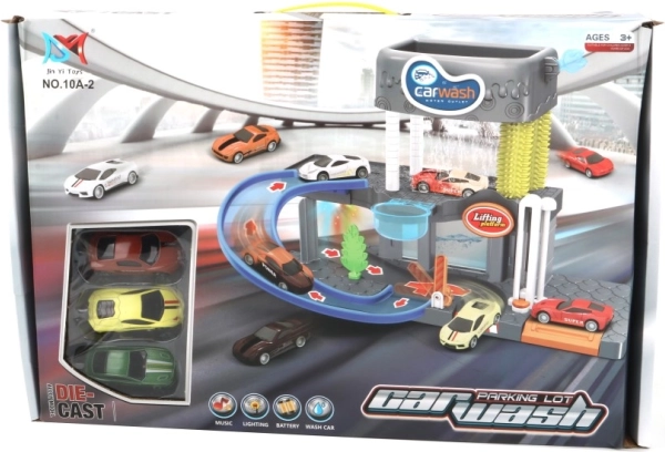 Spielset Waschanlage mit farbwechselndem Auto