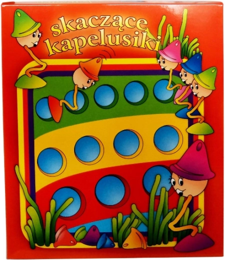 Springende Hütchen – Geschicklichkeitsspiel für Kinder