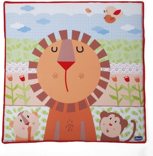 Weiche Spielmatte mit Tieren zur Sinnesförderung