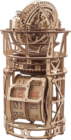 Ugears hölzernes mechanisches Uhrenmodell mit Tourbillon