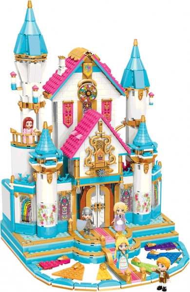 Qman Princess Leah Schlossball Bausteinset