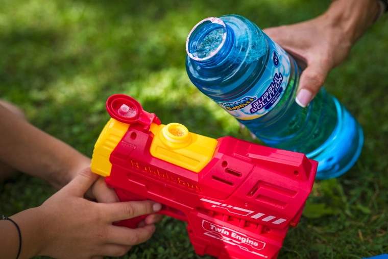 Ideal als Refill für Seifenblasen-Pistolen