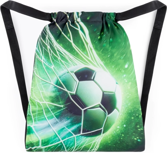 Bagmaster Stoffbeutel Lumi 25 B für Hausschuhe und Turnzeug – Fußball