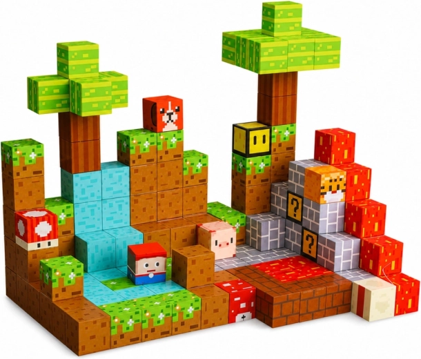 Pixel-Design, das zum Spielen inspiriert
