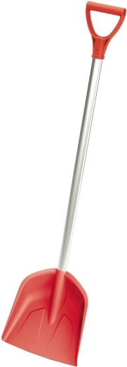 Kinder-Schaufel mit Metallstiel, korallenfarben