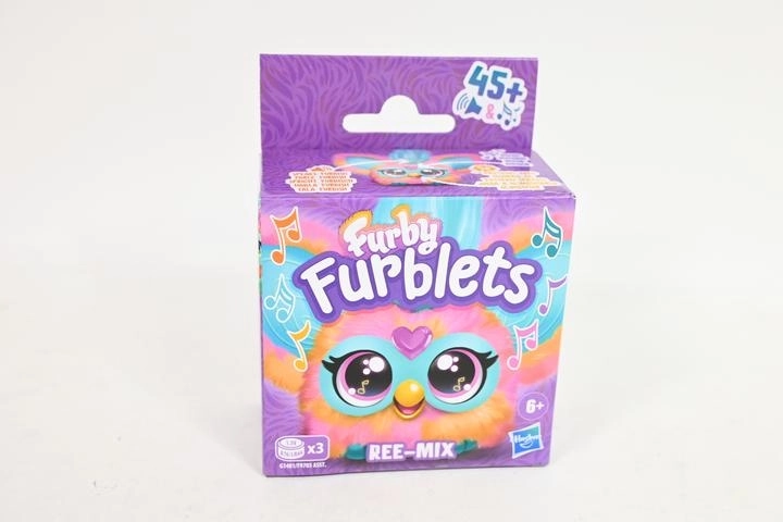 Furby Furblets Ree-Mix interaktives Plüschtier mit Clip - 1 Stück