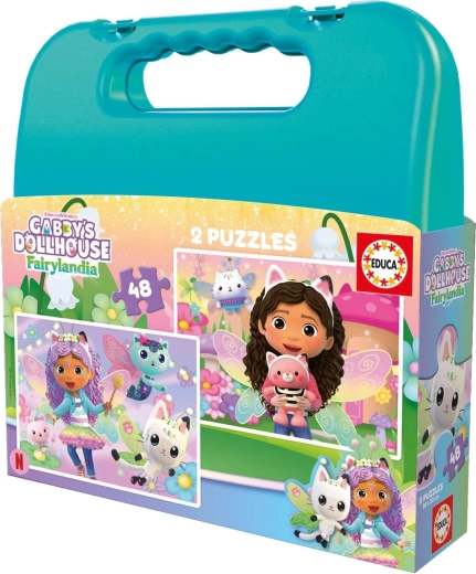 Educa Puzzle im Koffer Gabby's Dollhouse 2×48 Teile