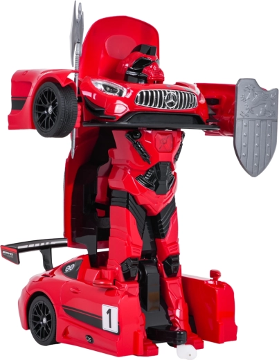 Verwandlung des Autos in einen Roboter