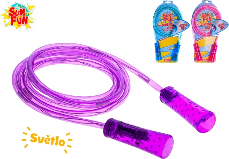 Sun Fun leuchtendes Springseil mit LED für Kinder 210 cm