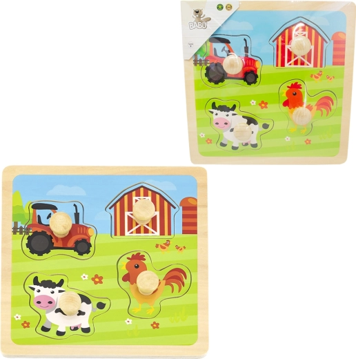 Holzpuzzle Bauernhof BABU