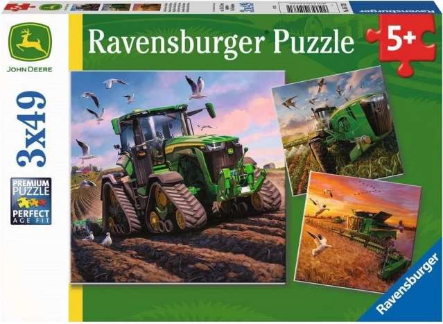Puzzle RAVENSBURGER John Deere in Aktion 3×49 Teile