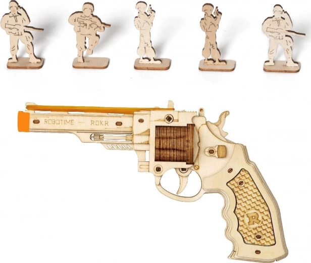 Holz 3D Puzzle Revolver Corsac von Robotime