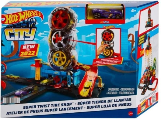 Hot Wheels Město Super Twist Reifenservice