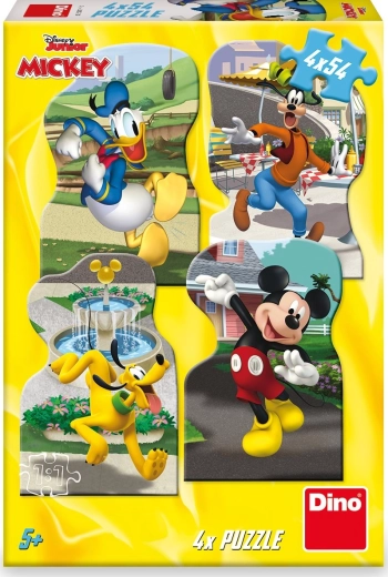Puzzle Disney Mickey in der Stadt 4×54 Teile