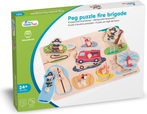 Holzpuzzle Feuerwehr - 8 Teile