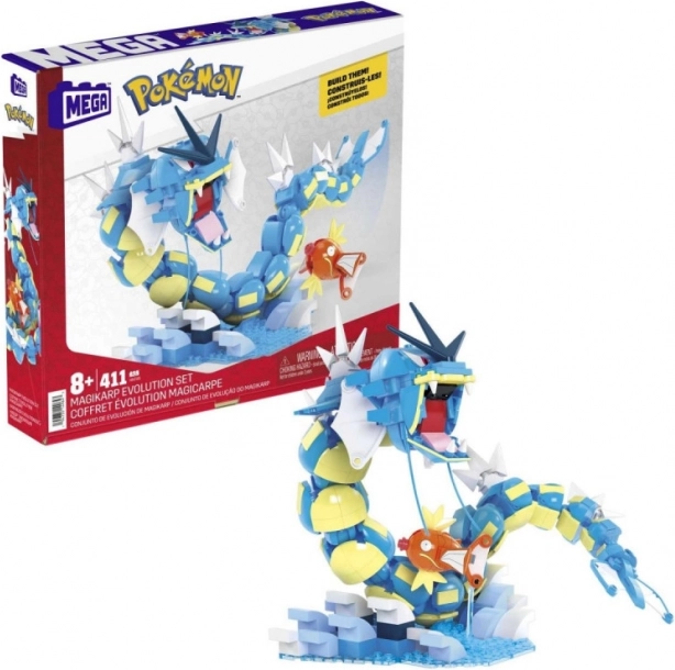 MEGA Pokémon Bauset – Entwicklung von Karpador zu Garados