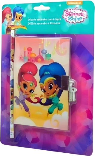 Tagebuch-Set mit Schloss und Bleistift Shimmer and Shine - 1 Stück