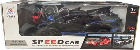 Sportliches RC-Auto 1:18 schwarz-blau