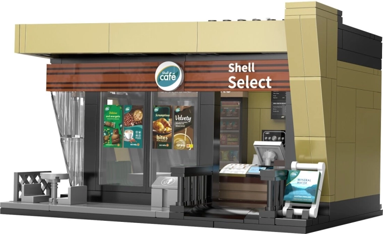 CaDA Shell Select Café Bausatz im Maßstab 1:30