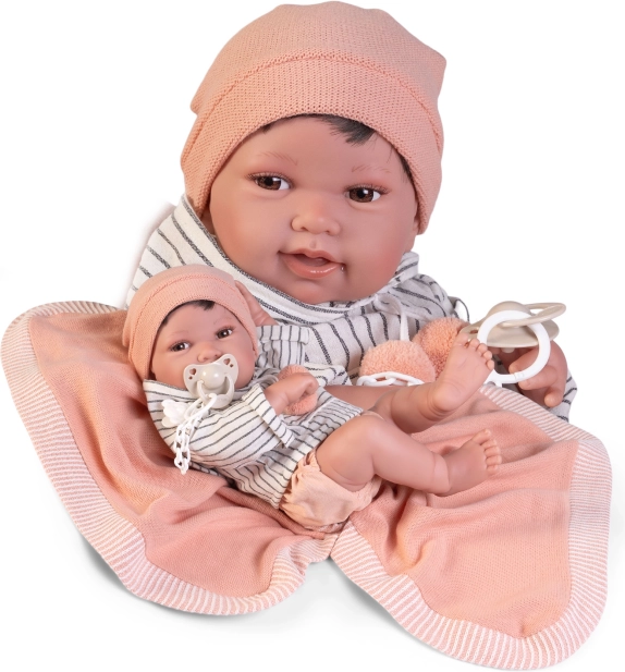 Realistische Babypuppe mit Ganzkörper-Vinyl 42 cm