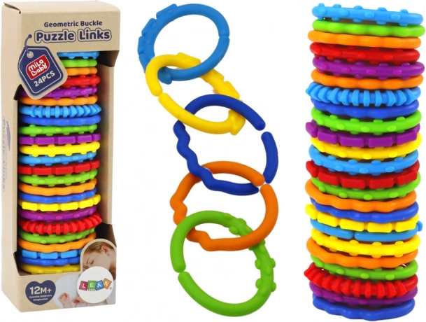 Sensorische Armbänder für Kinder, bunt, 24 Stück