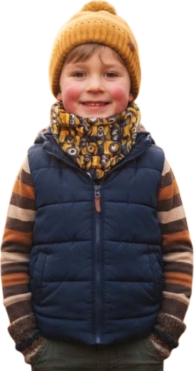 Multifunktionstuch für Kinder Minions, gelb, 40 × 25 cm