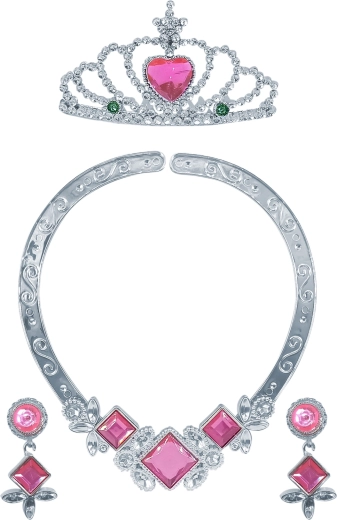 Prinzessinnen-Set mit Halskette – rosa