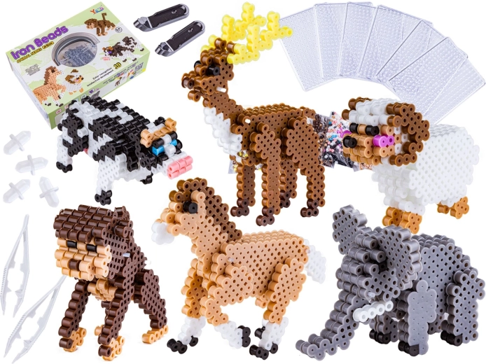 3D-Bügelperlen – Tiere 3000 Stk.