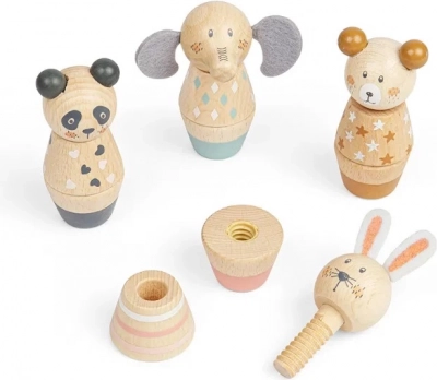 Bigjigs Toys hölzernes Schraubentier