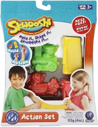 Skwooshi Aktions-Set für kreatives Modellieren für Kinder ab 3 Jahren