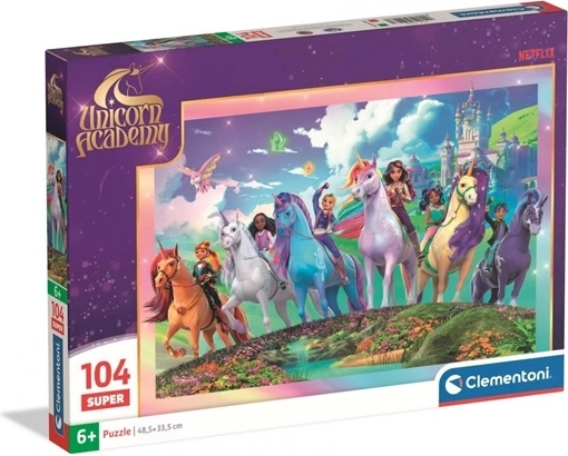 Clementoni Puzzle Unicorn Academy Super 104 Teile