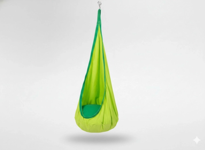 Hängendes Kinder-Nest 70 × 150 cm grün