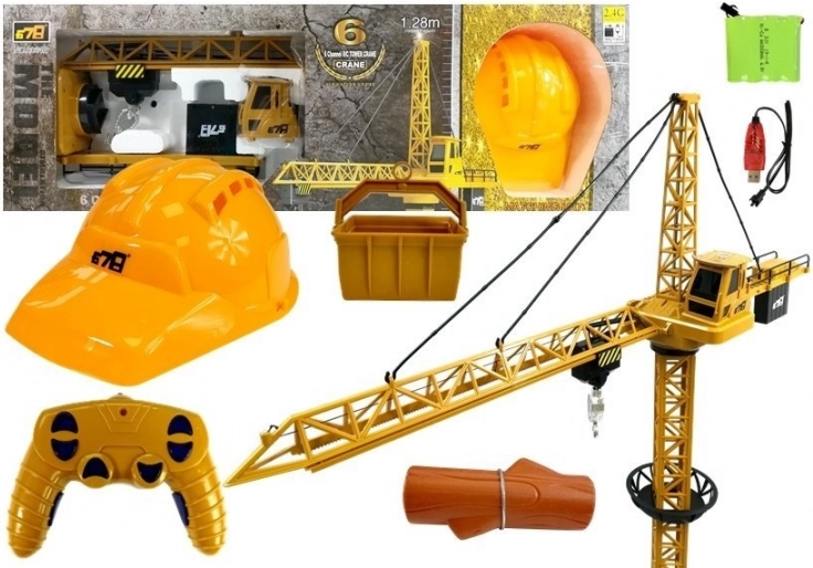 RC-Baukran mit Fernsteuerung 128 cm
