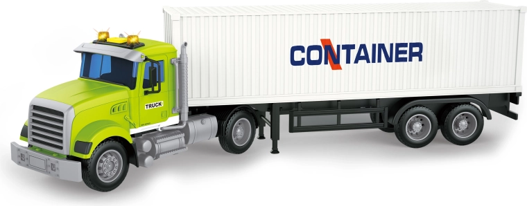 Autozugmaschine mit Container und Licht- und Soundeffekten, 48 cm