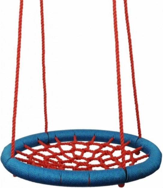 WOODY Schaukelring rot-blau, Durchmesser 100 cm