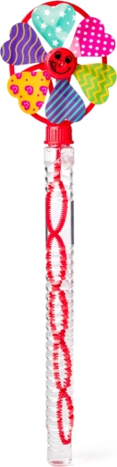 Doppelter Spaß: Seifenblasen und Windrad