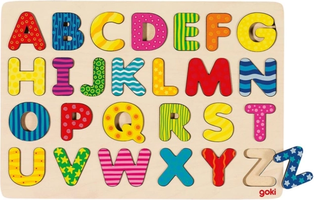 Goki Puzzle Alphabet – Großbuchstaben