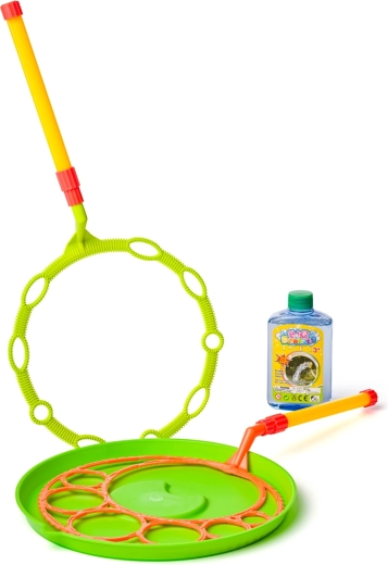 Woobly Boobly Set für große Seifenblasen mit 2 Aufsätzen und 300 ml Lösung